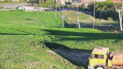 Horní část sjezdovky skiareálu Hlubočky