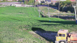 Horní část sjezdovky skiareálu Hlubočky