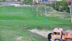 Horní část sjezdovky skiareálu Hlubočky