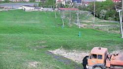 Horní část sjezdovky skiareálu Hlubočky