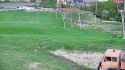 Horní část sjezdovky skiareálu Hlubočky