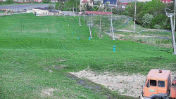 Horní část sjezdovky skiareálu Hlubočky