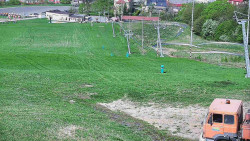 Horní část sjezdovky skiareálu Hlubočky