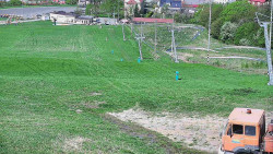 Horní část sjezdovky skiareálu Hlubočky