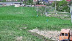 Horní část sjezdovky skiareálu Hlubočky