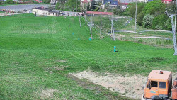 Horní část sjezdovky skiareálu Hlubočky