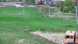 Horní část sjezdovky skiareálu Hlubočky