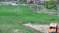 Horní část sjezdovky skiareálu Hlubočky