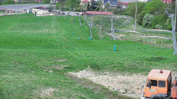 Horní část sjezdovky skiareálu Hlubočky