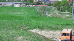 Horní část sjezdovky skiareálu Hlubočky