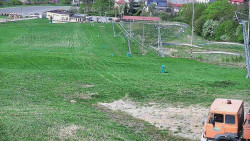 Horní část sjezdovky skiareálu Hlubočky