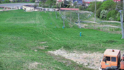 Horní část sjezdovky skiareálu Hlubočky