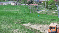 Horní část sjezdovky skiareálu Hlubočky