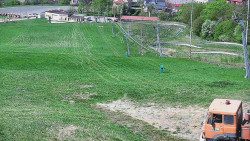 Horní část sjezdovky skiareálu Hlubočky