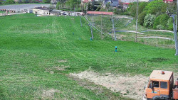 Horní část sjezdovky skiareálu Hlubočky