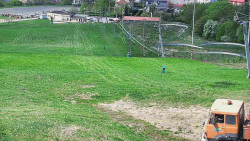 Horní část sjezdovky skiareálu Hlubočky