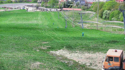 Horní část sjezdovky skiareálu Hlubočky