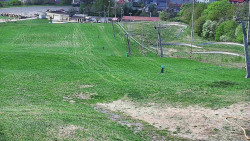 Horní část sjezdovky skiareálu Hlubočky