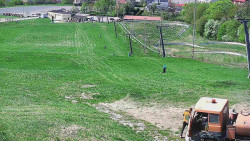 Horní část sjezdovky skiareálu Hlubočky