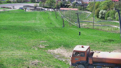 Horní část sjezdovky skiareálu Hlubočky