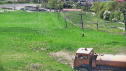 Horní část sjezdovky skiareálu Hlubočky