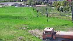 Horní část sjezdovky skiareálu Hlubočky