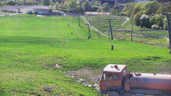 Horní část sjezdovky skiareálu Hlubočky