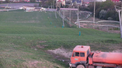 Horní část sjezdovky skiareálu Hlubočky