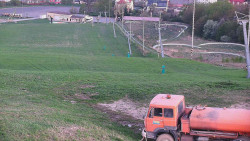 Horní část sjezdovky skiareálu Hlubočky