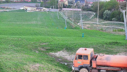 Horní část sjezdovky skiareálu Hlubočky