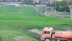 Horní část sjezdovky skiareálu Hlubočky