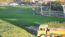 Horní část sjezdovky skiareálu Hlubočky