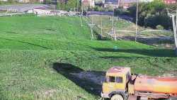 Horní část sjezdovky skiareálu Hlubočky