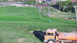 Horní část sjezdovky skiareálu Hlubočky