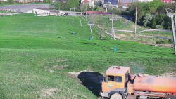 Horní část sjezdovky skiareálu Hlubočky