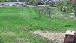 Horní část sjezdovky skiareálu Hlubočky