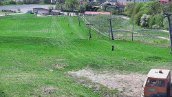 Horní část sjezdovky skiareálu Hlubočky