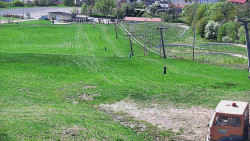 Horní část sjezdovky skiareálu Hlubočky