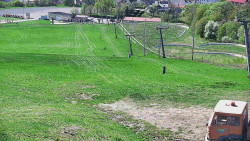 Horní část sjezdovky skiareálu Hlubočky