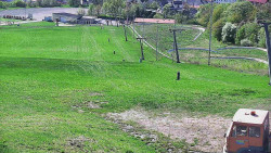 Horní část sjezdovky skiareálu Hlubočky