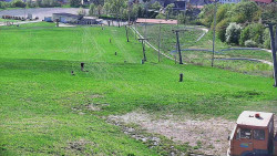 Horní část sjezdovky skiareálu Hlubočky