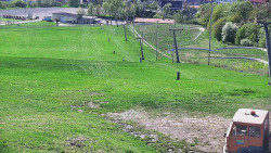 Horní část sjezdovky skiareálu Hlubočky