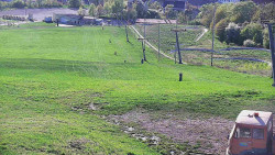 Horní část sjezdovky skiareálu Hlubočky