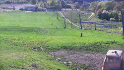 Horní část sjezdovky skiareálu Hlubočky