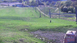 Horní část sjezdovky skiareálu Hlubočky