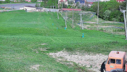 Horní část sjezdovky skiareálu Hlubočky