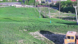 Horní část sjezdovky skiareálu Hlubočky