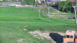 Horní část sjezdovky skiareálu Hlubočky