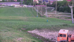 Horní část sjezdovky skiareálu Hlubočky