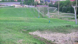 Horní část sjezdovky skiareálu Hlubočky